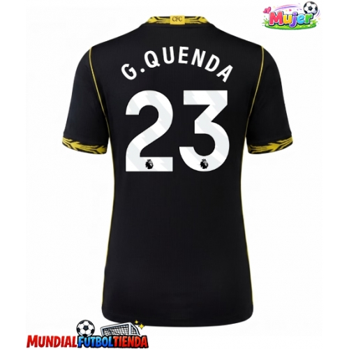 Camiseta Chelsea Geovany Quenda #23 Segunda Equipación Replica 2026-27 para mujer mangas cortas